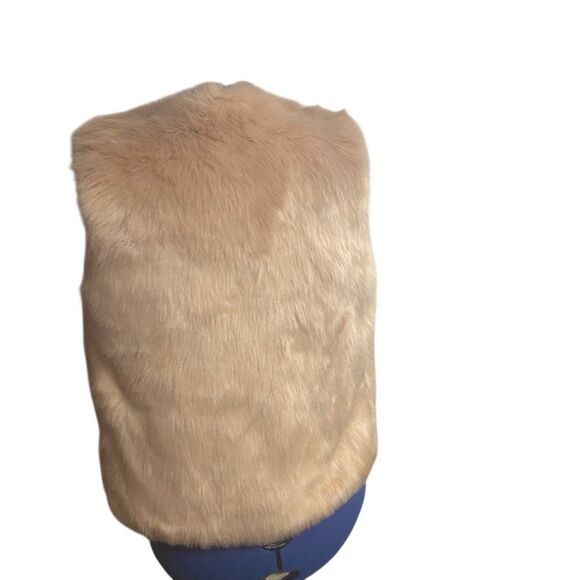 FOREVER 21 Exclusive Women’s Faux Fur Peach Vest Size Small SEE DESCRIPTION - Picture 2 of 6